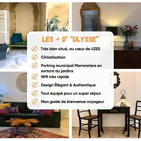 Ulysse, Appartement Spacieux Au Centre Historique D'Uzes En Rez-De-Chaussee Avec Exterieur, Proche Parking Des Marroniers エクステリア 写真
